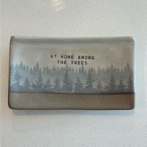 At Home Among the Trees Spoon Rest or Hand-soap dish.